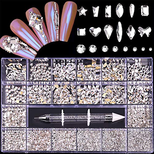 Professionelle Nägel Crystal AB Strasssteine zum Basteln, verschiedene Größen, flache Rückseite, Dekorationen für den Salon und Zuhause Professionelle Nägel Crystal AB Strasssteine zum Basteln, verschiedene Größen, flache Rückseite, Dekorationen für den Salon und Zuhause von WELLDOER