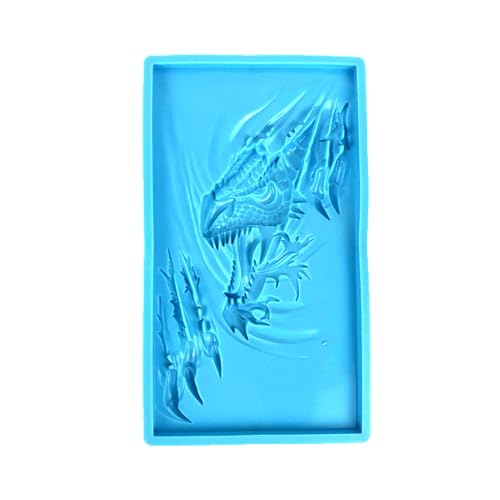Silikonform mit halbem 3D-Drachen, große Tier-Harz-Formen, großer fliegender Drache, Epoxidharz für Wand, Schreibtisch, Dekoration, Harzform für Dekoration von WELLDOER
