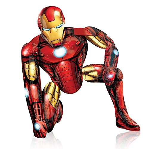 Superheld Ironman Luftballons, Folienballon Deko Geburtstag, Folienballon Kinder, Superheld Heliumballon, Airwalker Folienballon, für Kindergeburtstag Party, Baby Shower, 55 x 63 cm Superheld Ironman Luftballons, Folienballon Deko Geburtstag, Folienballon Kinder, Superheld Heliumballon, Airwalker Folienballon, für Kindergeburtstag Party, Baby Shower, 55 x 63 cm von WELLXUNK