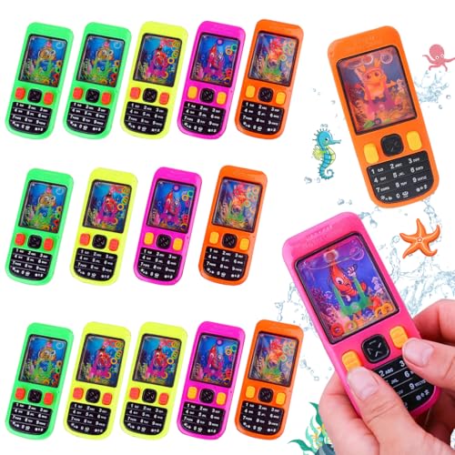 WELLXUNK Wasser Flipper, 16 Pcs Mini Wasser Ring Spiel, Mini Wasser Flipper, Handheld Wasser Spiel, Mitgebsel Kindergeburtstag Gastgeschenke, Geduldspiele Give Aways Handheld Spielzeug Geduldsspiel von WELLXUNK