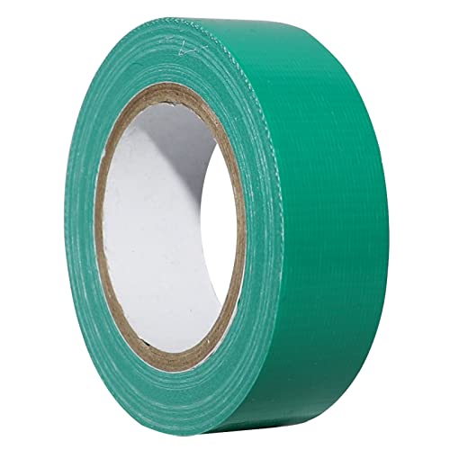 WELSTIK Professionelles Panzerband, 19 mm x 9.14 m, wasserdichtes Klebeband, Gewebe, farbiges Gafferband für Reparaturen, Heimwerken, Handwerk, Innen- und Außenbereich, Grün von WELSTIK