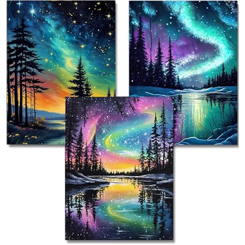 WEMEON Diamond Painting 3er Set Erwachsene, 5D Diamond Painting Landschaften, Landschaften Diamant Painting for Mosaik Bastelset Erwachsene, 30x40cm WEMEON Diamond Painting 3er Set Erwachsene, 5D Diamond Painting Landschaften, Landschaften Diamant Painting for Mosaik Bastelset Erwachsene, 30x40cm von WEMEON