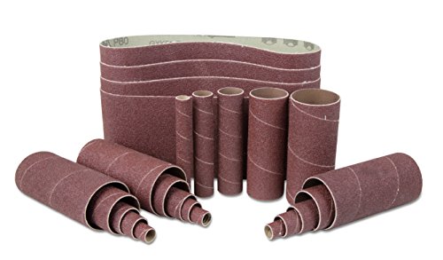 WEN 6524SP120 Schleifpapier-Set, Körnung 120, 24 Stück von WEN
