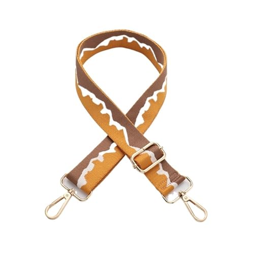 WENH 3,8 cm breiter Ersatz-Taschengurt for Damen, verstellbar, for Handtaschen, Geldbörsen, Gurte for Damen, Messenger-Tasche, Gurtband, Zubehör(A3,Gold Hook) von WENH