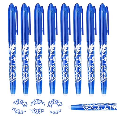 WENJION Kugelschreiber Radierbar Blau 8 Stück 0.7mm Tintenroller Radierbar Wärmeempfindlich Gelstifte Set Radierstifte Für Kinder Und Erwachsene Schule Büro Party Kuli Zum Radieren WENJION Kugelschreiber Radierbar Blau 8 Stück 0.7mm Tintenroller Radierbar Wärmeempfindlich Gelstifte Set Radierstifte Für Kinder Und Erwachsene Schule Büro Party Kuli Zum Radieren von WENJION