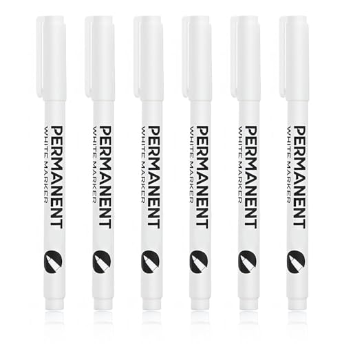 WENJION Lackstift Weiß Permanent Marker Set Weiße Marker Für Metall Holz Stein Glas Kunststoff Schnelltrocknend Wasserfest Feine Spitze Marker Für DIY 6 Stück WENJION Lackstift Weiß Permanent Marker Set Weiße Marker Für Metall Holz Stein Glas Kunststoff Schnelltrocknend Wasserfest Feine Spitze Marker Für DIY 6 Stück von WENJION