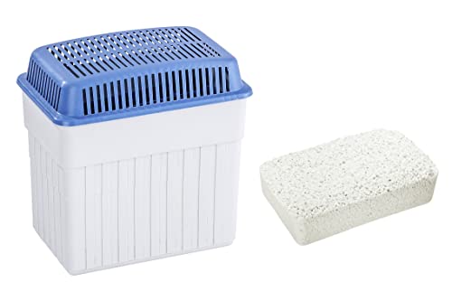 WENKO Feuchtigkeitskiller mit 2 kg Granulatblock, Raumentfeuchter, fasst bis zu 2,8 l Feuchtigkeit, laborgeprüft, nachfüllbar, reduziert Schimmel & Gerüche, 23 x 24 x 15,5 cm, Grau/Blau WENKO Feuchtigkeitskiller mit 2 kg Granulatblock, Raumentfeuchter, fasst bis zu 2,8 l Feuchtigkeit, laborgeprüft, nachfüllbar, reduziert Schimmel & Gerüche, 23 x 24 x 15,5 cm, Grau/Blau von WENKO