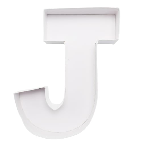 WENPACK Kleine befüllbare Pappkarton-Buchstabenförmige Pappmaché-Ausschnitte, Süßigkeiten-Tablett, Lebensmittelbehälter, 20,3 cm (J) WENPACK Kleine befüllbare Pappkarton-Buchstabenförmige Pappmaché-Ausschnitte, Süßigkeiten-Tablett, Lebensmittelbehälter, 20,3 cm (J) von WENPACK