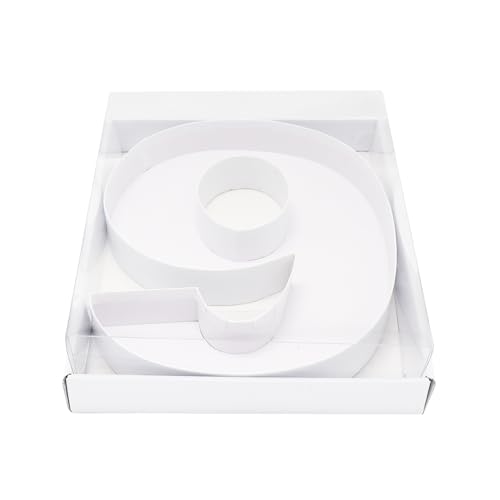 WENPACK Pappkarton, Buchstabenform, dekorative Erdbeeren, befüllbare Süßigkeiten-Geschenkbox mit transparentem Deckel, 31,8 cm (Weiß, 9) WENPACK Pappkarton, Buchstabenform, dekorative Erdbeeren, befüllbare Süßigkeiten-Geschenkbox mit transparentem Deckel, 31,8 cm (Weiß, 9) von WENPACK