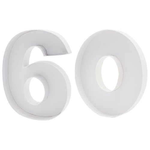 WENPACK Pappmaché-Zahlen, befüllbar, Pappe, Geburtstag, dekoratives Tablett, Süßigkeiten, Erdbeer-Leckereien (Nummer 90 & 60) von WENPACK