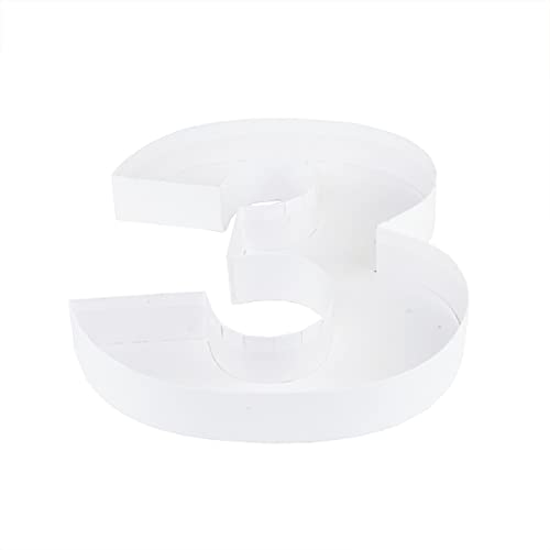 WENPACK Papptablett mit Zahlenausschnitt, befüllbar, Pappmaché, Charcuterie-Brett, süßes Geburtstags-Lebensmitteltablett für Leckereien, 30,5 cm, Weiß WENPACK Papptablett mit Zahlenausschnitt, befüllbar, Pappmaché, Charcuterie-Brett, süßes Geburtstags-Lebensmitteltablett für Leckereien, 30,5 cm, Weiß von WENPACK