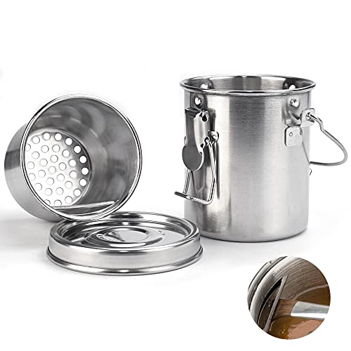 WENRERO Tragbare Pinselwascher Künstler Pinselwascher 9 x 8CM Mobiler Pinselwascher Mit Gummidichtung Doppelwandiger Pinselreiniger Pinsel Becher aus Edelstahl für alle Arten von Pigmenten WENRERO Tragbare Pinselwascher Künstler Pinselwascher 9 x 8CM Mobiler Pinselwascher Mit Gummidichtung Doppelwandiger Pinselreiniger Pinsel Becher aus Edelstahl für alle Arten von Pigmenten von WENRERO