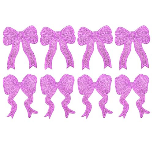 WENSIDUO Glitzer-Aufnäher zum Aufbügeln, bestickt, für Kleidung, Kleid, Hut, Jeans, Schuhe, Taschen, Bastelbedarf, Lila, 8 Stück WENSIDUO Glitzer-Aufnäher zum Aufbügeln, bestickt, für Kleidung, Kleid, Hut, Jeans, Schuhe, Taschen, Bastelbedarf, Lila, 8 Stück von WENSIDUO
