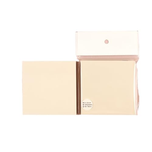 Haftnotizen 100 blätter Farbe Gepostet Es Memo Haftnotizen Pads Posits Schreibwaren Papier Aufkleber(Beige) von WENYOG