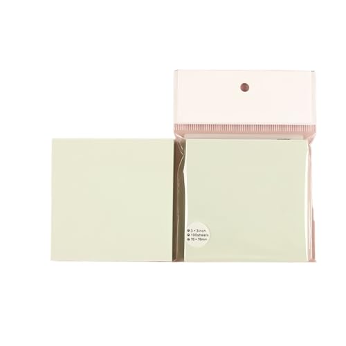 Haftnotizen 100 blätter Farbe Gepostet Es Memo Haftnotizen Pads Posits Schreibwaren Papier Aufkleber(Green) von WENYOG