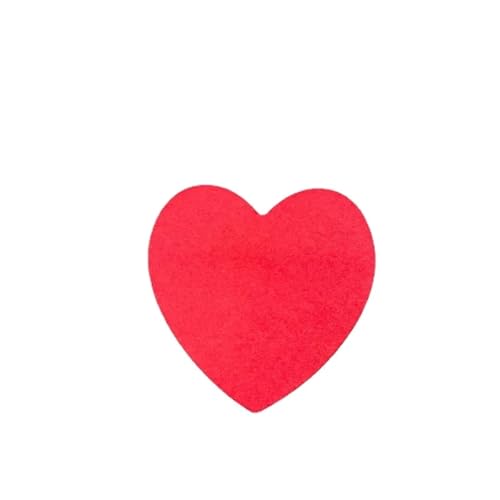 Haftnotizen 100 blätter Memo Pad Einfarbig Herz Geformt Notizblock Schreiben Pads Hinweis Pad(Red) von WENYOG