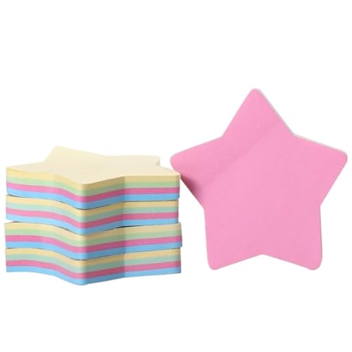 Haftnotizen 100 lustige Designs, wiederverwendbar, selbstklebendes Notizpapier, süße Muster(Pentagram) von WENYOG