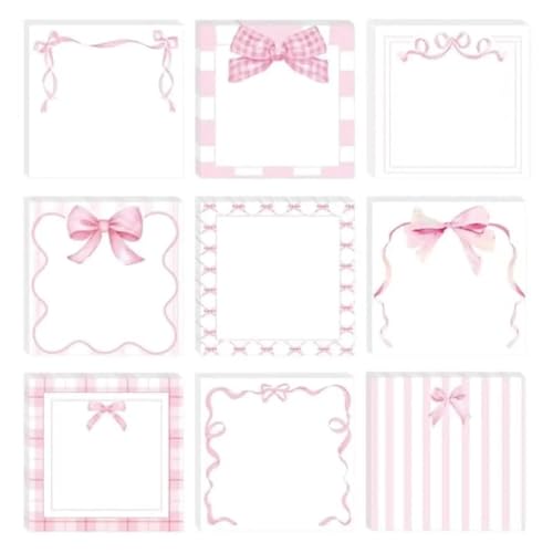 Haftnotizen 1pc 30 Blätter rosa Schleife Haftnotizen Klebstoff zerreißbar schreiben Notebook Haftnotizen 1pc 30 Blätter rosa Schleife Haftnotizen Klebstoff zerreißbar schreiben Notebook von WENYOG