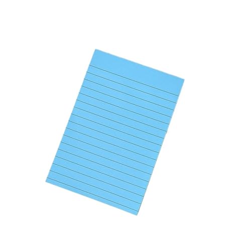 Haftnotizen 1pc 50 Blätter Gefüttert Haftnotizen Post Selbst Haftnotizen Pad Helle Post Stickies Bunte(Blue) von WENYOG