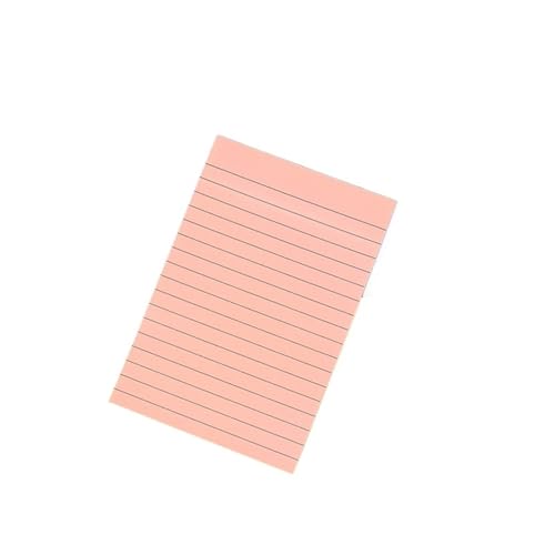 Haftnotizen 1pc 50 Blätter Gefüttert Haftnotizen Post Selbst Haftnotizen Pad Helle Post Stickies Bunte(Pink) von WENYOG