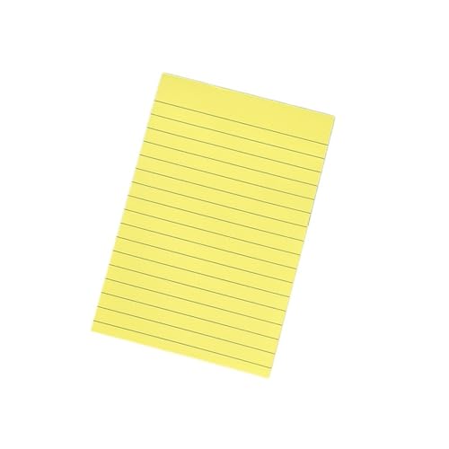 Haftnotizen 1pc 50 Blätter Gefüttert Haftnotizen Post Selbst Haftnotizen Pad Helle Post Stickies Bunte(Yellow) von WENYOG