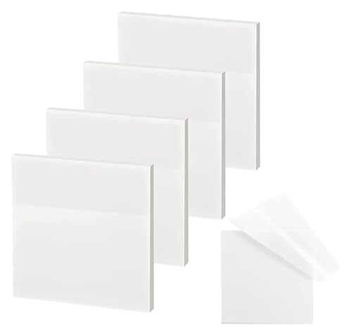 Haftnotizen 200 Blatt transparente Haftnotizblöcke, Notizblöcke, Notizen, Tagebücher, Schulschreibwaren, Bürobedarf(Small 4pcs) von WENYOG