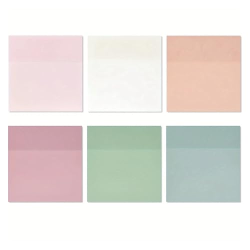 Haftnotizen 300 Blatt transparente Haftnotizen in Pastellfarben, 3 x 3 Zoll, 6 Farben Haftnotizen 300 Blatt transparente Haftnotizen in Pastellfarben, 3 x 3 Zoll, 6 Farben von WENYOG