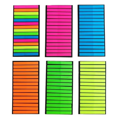 Haftnotizen 300Pcs Farbe Index Haftnotizen Label Aufkleber Highlighter Statt Transparente Aufkleber(Mix) von WENYOG