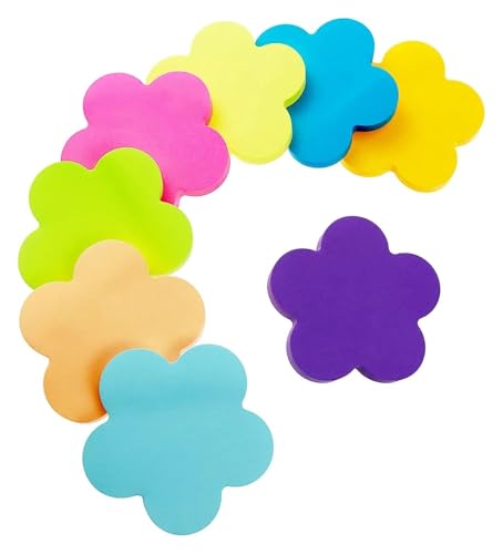 Haftnotizen 8 Stück große rote Haftnotizen mit Liebesmotiv, süßes Valentinstag-Memo-Nachrichtenpapier(8 flowers) von WENYOG