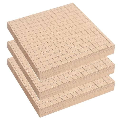 Haftnotizen 80 blätter/PC Kraft Papier Memo Pad Sticky Notes Lesezeichen Schreiben Pads(Khaki C-3PCS) von WENYOG