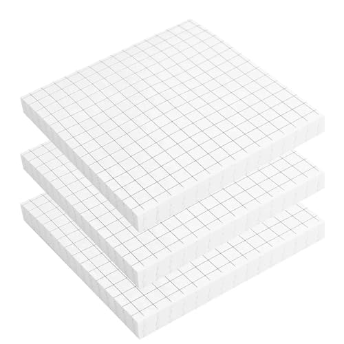 Haftnotizen 80 blätter/PC Kraft Papier Memo Pad Sticky Notes Lesezeichen Schreiben Pads(White A-3PCS) von WENYOG