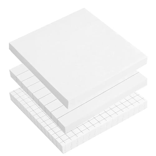 Haftnotizen 80 blätter/PC Kraft Papier Memo Pad Sticky Notes Lesezeichen Schreiben Pads(White Mixed-3PCS) von WENYOG