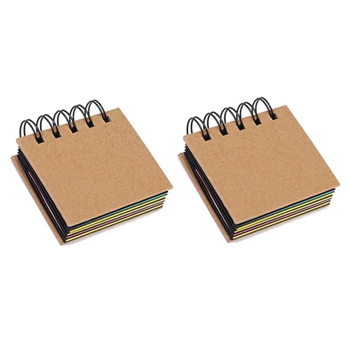 Haftnotizen 85 x 80 mm selbstklebende Notizblöcke mit bunten Registerreitern(2pcs) von WENYOG