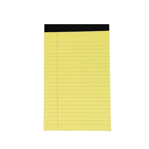 Haftnotizen A5 Farbiges Word-Notizbuch Büronotizen Notizbuch Entwurfspapier(Yellow) von WENYOG