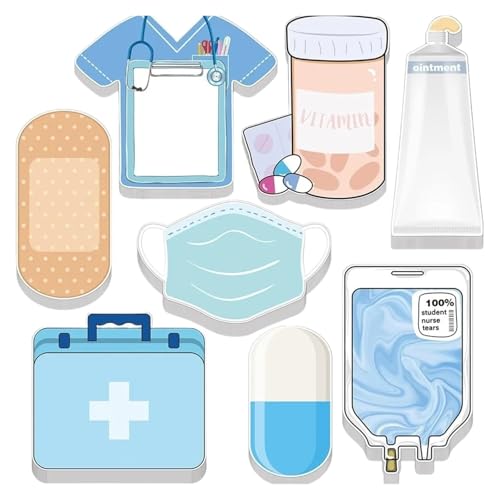 Haftnotizen Haftnotizen-Set for Thema Krankenpflege, bunt, verdickt, abnehmbar, 30 Blätter, selbstklebend Haftnotizen Haftnotizen-Set for Thema Krankenpflege, bunt, verdickt, abnehmbar, 30 Blätter, selbstklebend von WENYOG