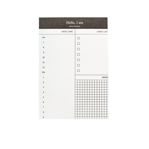 Haftnotizen Kreative Täglichen Zeitplan Memo Pad Zu Tun Liste Zeit Haftnotizen Zeitplan Planer Aufkleber(Color 1) von WENYOG