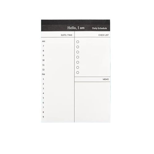 Haftnotizen Kreative Täglichen Zeitplan Memo Pad Zu Tun Liste Zeit Haftnotizen Zeitplan Planer Aufkleber(Color 2) von WENYOG