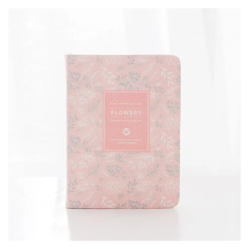 WENYOG Inspirierendes Notizbuch 2 Stücke A6 Zeitplan Vintage Jährlich Tagebuch Wöchentlich Monatlich Tagesplaner Blume Organizer Papier Notebook Schule Agenda Versorgung(Pink) von WENYOG