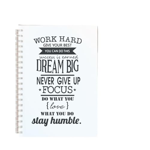 WENYOG Inspirierendes Notizbuch 3 Stücke Spirale Notebook Inspirierend Zitat Hymne Motivations Phrase Leere Papier Skizze Notizbuch For Kunst Graffiti Notizblock Glaube(Color-12) von WENYOG
