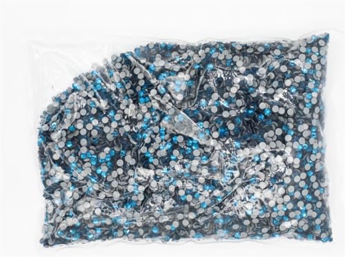 Hotfix-Strasssteine Big Bulk Bag 45 Farben Hotfix Strasssteine ​​Kristall Hot Fix Strass Kleidungsstück(Blue Zircone) von WEOKDFHA