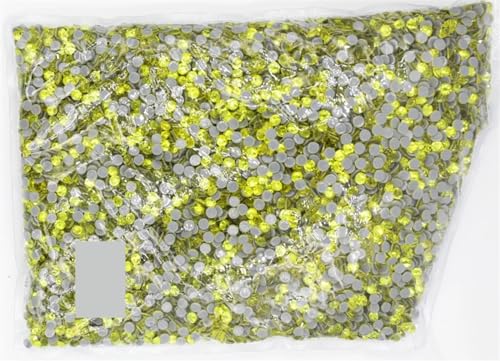 Hotfix-Strasssteine Big Bulk Bag 45 Farben Hotfix Strasssteine ​​Kristall Hot Fix Strass Kleidungsstück(Citrine) von WEOKDFHA