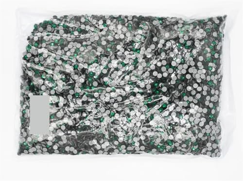 Hotfix-Strasssteine Big Bulk Bag 45 Farben Hotfix Strasssteine ​​Kristall Hot Fix Strass Kleidungsstück(Emerald) von WEOKDFHA