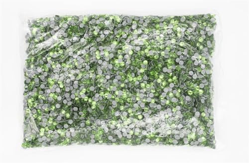 Hotfix-Strasssteine Big Bulk Bag 45 Farben Hotfix Strasssteine ​​Kristall Hot Fix Strass Kleidungsstück(Peridot) von WEOKDFHA