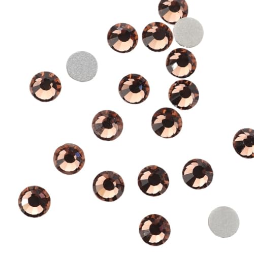 Hotfix-Strasssteine Fixierung Kristall Cristales Flatback Zurück Nicht Hotfix Strass for Taschen Bekleidung DIY Nagel Kunst(122 Smoked Topaz,5mm SS20 1440pcs) von WEOKDFHA