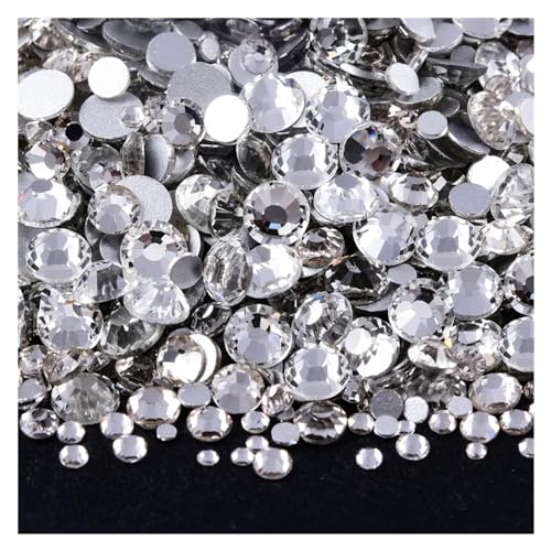 Hotfix-Strasssteine Glitzernde, nicht Hotfix-Strasssteine, Nägel, Kristalle, Nagelzubehör for Nagel-Charms, Kleid, Nagelkunst(Mix size-14400PCS) von WEOKDFHA