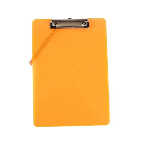 Klemmbrettmappe 2 stücke A4/A5 Zwischenablage Ordner Schreiben Pad Halter Memo Clip Bord Lose-blatt Notebook Datei Schreiben Klemmen büro Liefert(A4 Orange-01) von WEOKDFHA