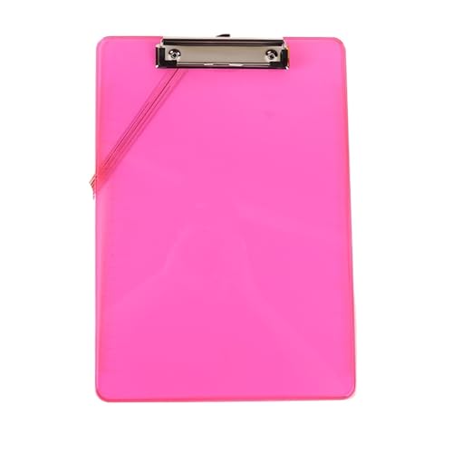 Klemmbrettmappe 2 stücke A4/A5 Zwischenablage Ordner Schreiben Pad Halter Memo Clip Bord Lose-blatt Notebook Datei Schreiben Klemmen büro Liefert(A4 Pink-01) von WEOKDFHA