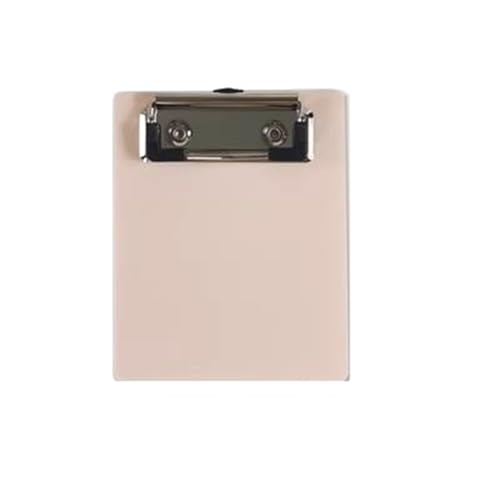 Klemmbrettmappe 3 Stück Mini-Zwischenablage A7-Schreibblock PP-Kunststoff-Klemmbrett A7-Papierbrett mit Clip(Apricot Pink) von WEOKDFHA