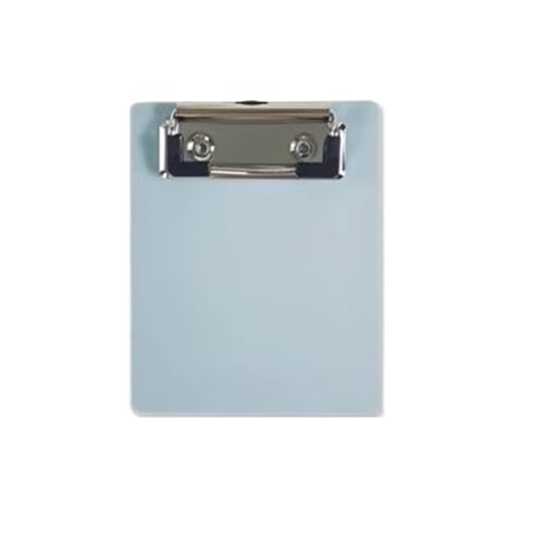 Klemmbrettmappe 3 Stück Mini-Zwischenablage A7-Schreibblock PP-Kunststoff-Klemmbrett A7-Papierbrett mit Clip(Light Blue) von WEOKDFHA