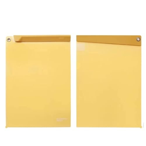 Klemmbrettmappe A4 Multifunktionale Akten-Zwischenablage, Klappordner, Dokumentenhalter, Schreibtisch-Organizer, Besprechung, Schreibblock, Schule, Büro, Schreibwaren(Yellow) von WEOKDFHA